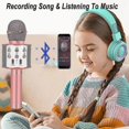 thumbnail image 4 of Regalos de cumpleaños para niñas de 6 a 15 años, micrófono de Karaoke inalámbrico bluetooth, recuerdo de fiesta para adolescentes, niños y niñas, juguetes de 4 a 12 años, 4 of 4