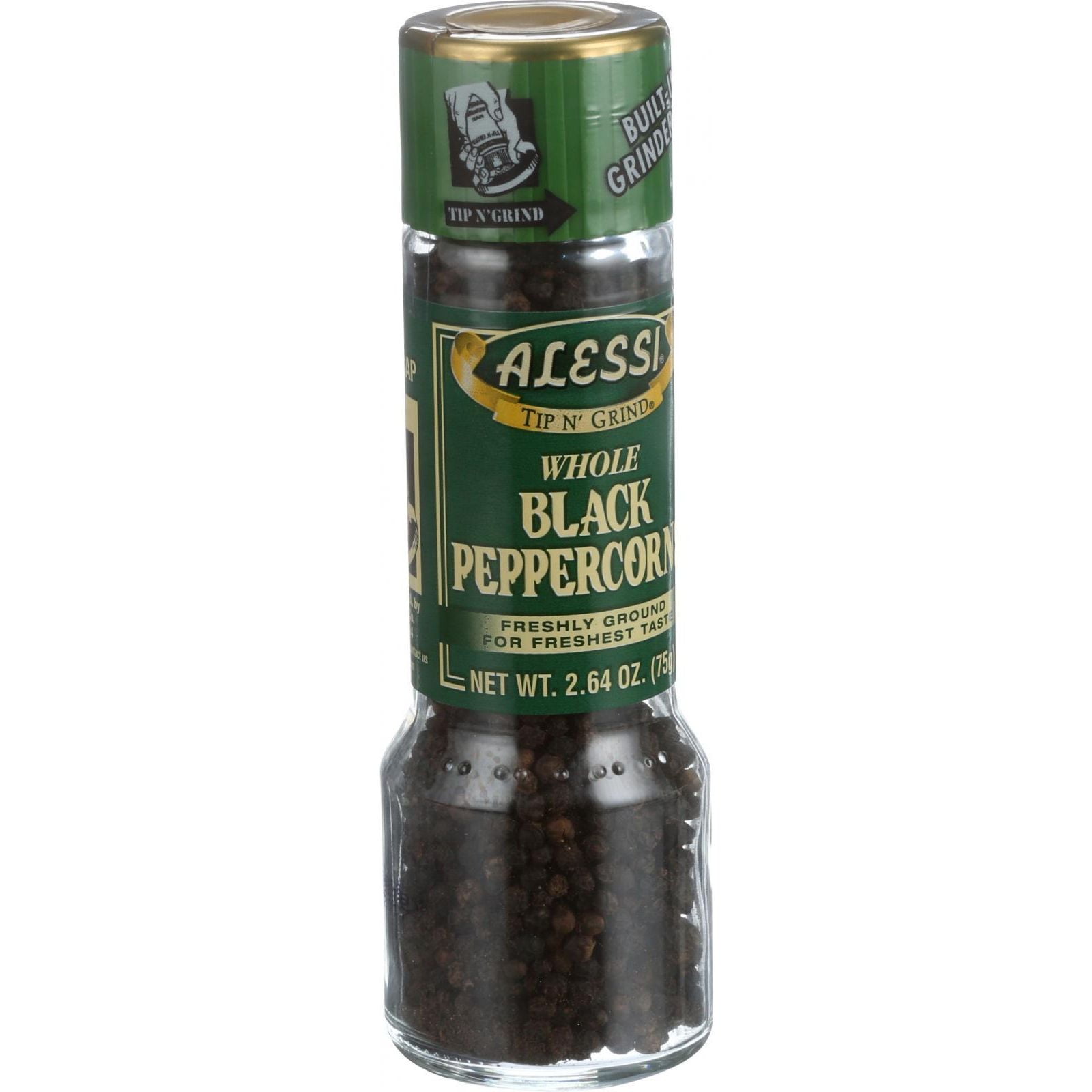 Alessi Grinder Whole Black Peppercorns Large 2.64 oz Case of 6 by
