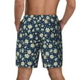 thumbnail image 4 of Goofa Daisy Floral B Printed Men's Swim Trunks Board Shorts Quick Dry Mens Swimming Trunks with Compression Liner,Breathable Fit Hawaii Beach Shorts-3X-Large, 4 of 9