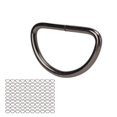 thumbnail image 4 of 100 Uds anillos D Collar de perro anillos de Metal D para correas de pecho de perro accesorios de maletas para mascotas, 4 of 8