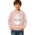 thumbnail image 3 of Hiijoy Boy's Halloween Graphic Sweatshirt Crewneck Long Sleeve Pullover, Pink, Sizes 2-14, 3 of 3