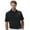 Black/Rich Blue, variant on Monterey Club Men's Bradley Stripe Jersey Golf Polo Shirt #1663