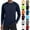 Black, variant on UV Long Sleeve Shirt Men Sun Pro tection Shirts Outdoor UPF 50+ SPF Rash Guard for Fishing Hiking Swimming Running
