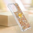 thumbnail image 4 of Funda para Xiaomi Redmi Note 13 4G con Brillo Líquido Flotante, Purpurina, Parachoques y Anillo Giratorio Soporte, 4 of 5