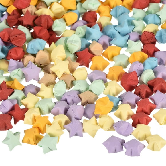 952pcs Pre-made Origami Lucky Stars Paper Wishing Star for Best Wish Christmas, 7 Colors