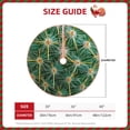 thumbnail image 3 of Kdxio Thorns Of Macro Cactus Print Christmas Tree Skirt Christmas Xmas Tree Skirts Mat for New Year Holiday Christmas Party Decorations-30", 3 of 7