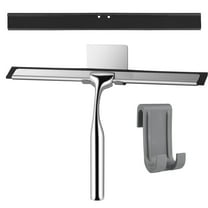 KOOVON Shower Squeegee for Shower Doors Bathroom Glass Window Car Stainless Steel