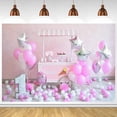 thumbnail image 4 of Fondo de fotografía con temática de fiesta de cumpleaños de bebé, accesorios de estudio fotográfico (2,1 x 1,5 m), 4 of 5