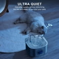 thumbnail image 5 of Cat Water Fountain .L/oz Automatic Stainless Steel Pet Fountain Water Levels Window can be Checked Dog Water Dispenser UltraQuiet Pump for Multiple Pets ( Filters & Sponge, 5 of 5