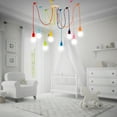 thumbnail image 6 of DONGPAI Ceiling Spider Lamp Light Pendant Lighting Nursery Lamps,Edison Chandelier Vintage Multiple Adjustable DIY Ceiling Light Kit with 4 Light Heads Adapter No Bulbs, 6 of 7