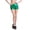 Green, variant on Women Fold Over Mini Shorts Leather Stage Leather Shorts High Rise Stretchy Yoga Rollover Shorts Slim Fit Cute Lounge Shorts Micro Bottoms White,M