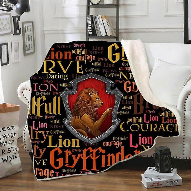 100*130cm Thick Throw Blankets for Adults Kids, Harry Potter Fleece Blanket Super Soft Sherpa Throw Blanket for Bed and SofaE)