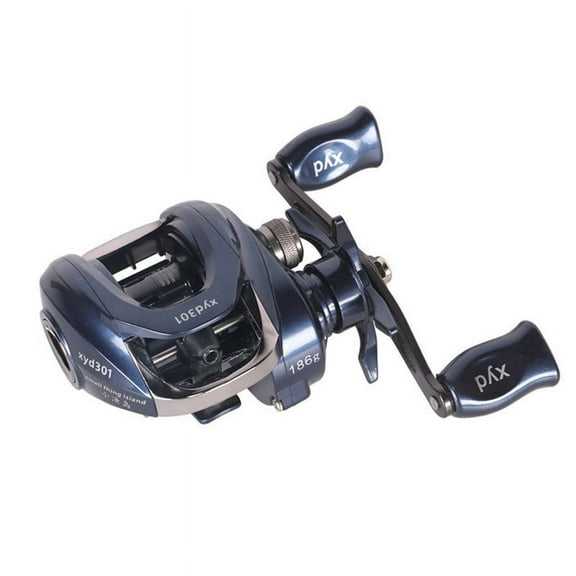 Fishing Reel 7.2:1 Gear Ratio Dual Brake System Baitcasting Reel Waterproof Anti Rust Fishing Reel Left