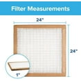 thumbnail image 2 of Filtrete 24x24x1 Air Filter, 3M MERV 5 HVAC AC Furnace Filter Replacement, 6-Pack (Actual Size 23.81x23.81x0.88 in), 2 of 7