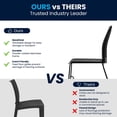 thumbnail image 2 of Flash Furniture Hercules Series Capacity Black Sled Base Stack Chair with Air-Vent Back, 2 of 9