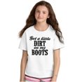 thumbnail image 4 of Got Little Dirt Boots Cute Southern Girls Kids T Shirt Tees Teen Brisco Brands XS, 4 of 6