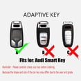 thumbnail image 2 of TPU Carbon Fiber Car Key Fob Cover with Keychain fits for Audi 4M A3 A4 A4L A5 A6 A7 A8 B9 C8 D5 Car Key Case Cover Jacket Smart Remote Keyless Entry Car Key Holder Shell 3 button, 2 of 6