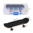 thumbnail image 3 of Mini Finger Skateboard, Maple Wooden Alloy Fingerboard Wheels Bearings Mini Fingerboard for Teens Adults, 3 of 9