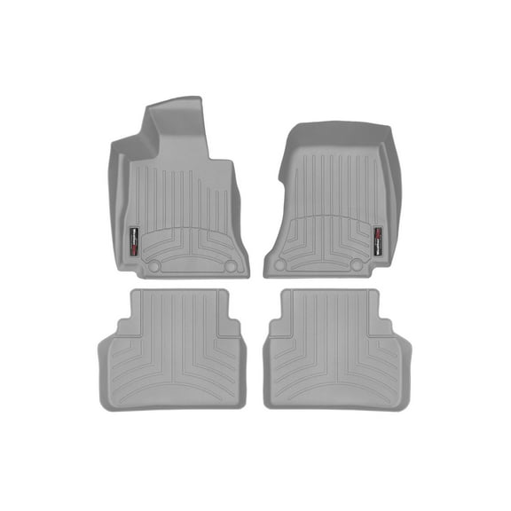 WeatherTech Custom Fit FloorLiners compatible with 461535-1-3 - 1st & 2nd Row (2-pc. Rear Liner) Grey