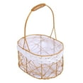 thumbnail image 1 of Cesta de regalo de boda con asa, cesta de pétalos para picnic, dormitorio, despedida de soltera 16cmx22cmx29.5cm, 1 of 9