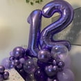 thumbnail image 4 of Purple Balloon Set - 50pcs 12inch Metallic and Pastel Latex Helium Balloons With Confetti - Dark, Lavender, Lilac - Birthday Party, Bride Shower, Wedding Decorations, 4 of 14