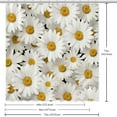 thumbnail image 6 of Little Daisy Waterproof Printed Bathroom Curtain Set with Hooks for Bathroom Decoration, 6 of 6