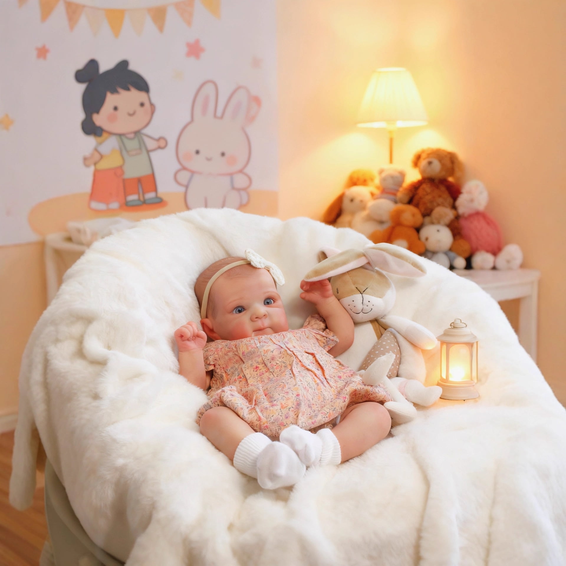 HUIMEYA Reborn Baby Dolls 18-inch Realistic Newborn Baby Dolls, Lifelike Soft Vinyl & Cloth Body, Nice Gift for Kids, Pre-Parents, Grand-Parents, Doll Collectors