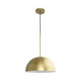 thumbnail image 3 of Perimeter Collection One-Light Brushed Gold Mid-Century Modern Pendant with metal Shade, 3 of 11
