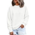 thumbnail image 5 of Warop Womens Mock Neck Sweatshirts Oversized Long Sleeved Pullover Tops Casual Loose Fall Fashion Outfits, 5 of 9