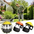 thumbnail image 4 of QHUDLV 1pc Garden Grass Trimmer Helmet Hat With Full Protective Garden Helmet New Face Grass Trimmer Hat Mesh H1k7 2, 4 of 5