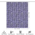 thumbnail image 2 of The Nightmare Before Christmas Rideau de Douche Décoratif Rideau de Bain Imperméable en Polyester avec 12 Crochets, 2 of 7