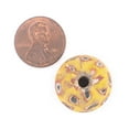 thumbnail image 2 of The Bead Chest Yellow Mosaic Jatim Java Bead (Single Bead, 20mm), 2 of 4