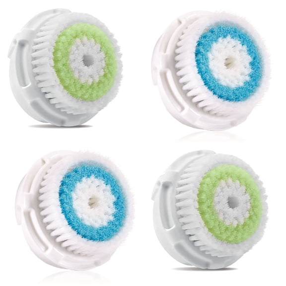 TreatMe100 4-Pack: 2 Acne 2 Deep Pore Replacement Facial Brush Heads For Clarisonic Mia, 4 Ct