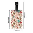 thumbnail image 4 of Luggage Tags for Suitcases, Paisley Pattern No.90101 Leather Bag Luggage Tags ID Label Tags Privacy Protection Travel Bag Labels, 4 of 6