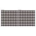 thumbnail image 4 of Decoración de pared Advancent 100 piezas espejo acrílico corazón negro, 4 of 6