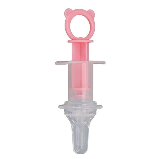 Alimentador de medicina para mascotas, punta suave segura, resistente a altas temperaturas, biberones de leche para mascotas, jeringa con taza medidora para gato rosa