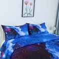 thumbnail image 4 of Unique Bargains 3pcs Galaxies Dark Blue Comforter All-season Down Quilted Duvet, 4 of 10