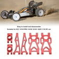 thumbnail image 4 of RC Swing Arm Kit Aluminum Alloy Rear Lower Upper Suspension Arm with Rear Axle Cup Upgrade Parts for SCY 16101PRO 16102 1/16 RC Car Accessories Red, 4 of 8