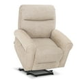 thumbnail image 3 of MCombo Lay Flat Dual Motor Power Lift Recliner Chair with Massage and Heat for Elderly , USB Ports, Extended Footrest, Fabric(Beige), 3 of 10