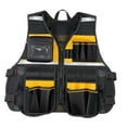 thumbnail image 3 of Chaleco de herramientas shamjiam Chaleco de construcción Transpirable Hardware Organizador de herramientas Amarillo Multibolsillos, 3 of 8