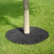 GroundSmart 36 Black Rubber Mulch Tree Ring, 3 Pack