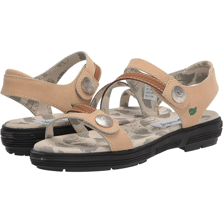 Greenleaf Women s Unity Spikeless Golf Sandals Tan Medium 8 Walmart