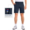 thumbnail image 3 of PULI Men’s Golf Shorts 9" Inseam Stretch Water-Resistant Quick Dry 5 Pockets Casual Travel Hiking, 3 of 7