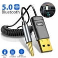 thumbnail image 1 of HLONK Car Bluetooth Transmitter Receiver  Car Audio Aux Hands-Free Call 2 in 1 Audio Adapter, 1 of 9