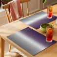 thumbnail image 4 of Purple Grey Ombre Placemats Set of 6 Gradient Gradual Color Place Mats Table Mats Kitchen Dining Home Outdoor Party Table Decoration, 4 of 9