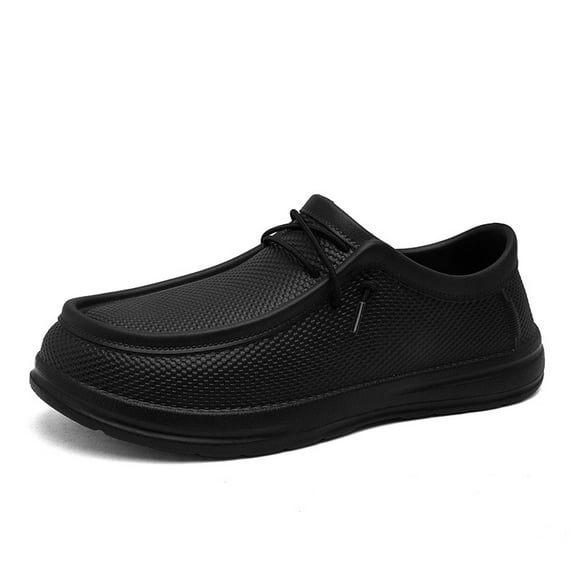 Non-Slip Work Shoes for Men, Waterproof Oil Resistant Sneakers, Slip Resistant Chef Shoes for Kitchen, Restaurant & Food Service - Comfortable Safety Work Footwear