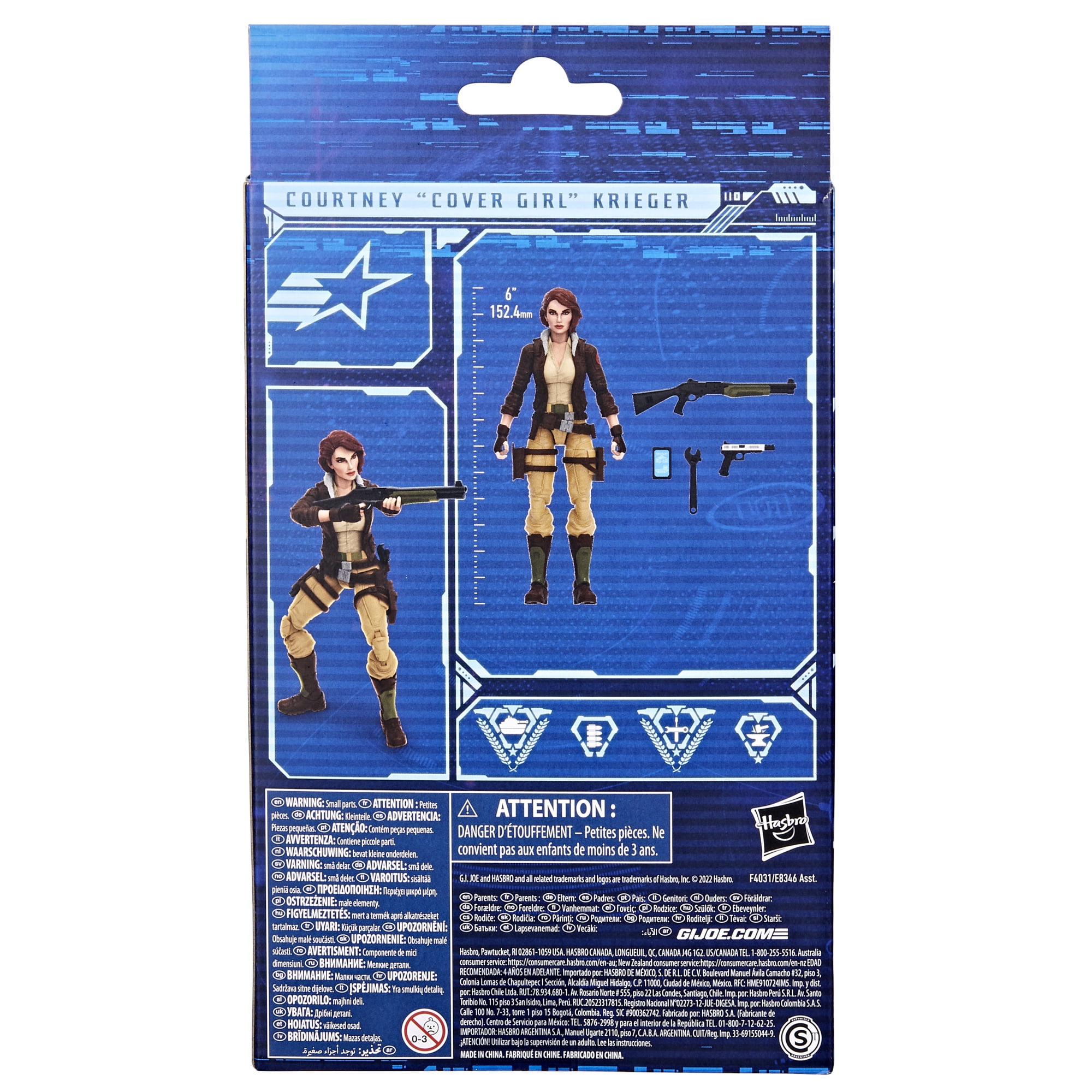 G.I. Joe Classified Series Courtney “Cover Girl” Krieger Action Figure,  Custom Package Art