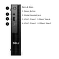 thumbnail image 2 of Dell Pro Micro Computer, Intel Core i9-12900K, 64GB RAM, 2TB NVMe SSD, USB Type-C, Built in AX WiFi, BT, Display Port, HDMI, Windows 11 Pro - AI Copilot, Black Desktop, 2 of 7