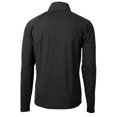 thumbnail image 3 of Men's Cutter & Buck Black Green Bay Packers Adapt Eco Knit Hybrid Throwback Recycled Quarter-Zip Pullover, 3 of 3