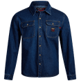 thumbnail image 3 of Bass Creek Outfitters Men's Flame Resistant Long Sleeve Denim Work Shirt, Sizes M-XXL, 3 of 7